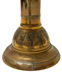 Art Deco Side Table Amsterdamse School, Brass 1920s