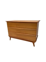 Mid-Century Modern Commode, Solid Cherrywood, Belgium Design, 1970s