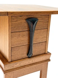 1920s Art Deco Jewelry Cabinet Amsterdamse School, Oak & Ebony