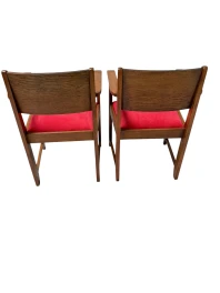 1920s Art Deco Armchairs in Oak & Ebony, Style of Hendrik Wouda