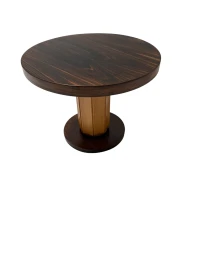 Art Deco Side Table in Macassar and Birch by Gebroeders Reens Amsterdam, 1930s