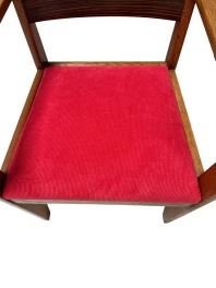 1920s Art Deco Armchairs in Oak & Ebony, Style of Hendrik Wouda