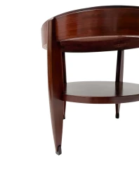 1920s Art Deco Side Table by J.J. Zijfers, Walnut & Macassar Ebony