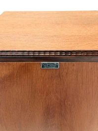 1920s Art Deco Nightstands by Fa. S. Speelman, Solid Oak & Ebony 2