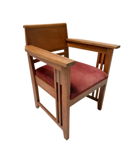 Art Deco Armchair by Anton Lucas, Oak & Macassar, Dutch Design, 1920s