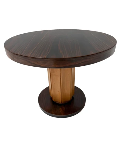 Art Deco Side Table in Macassar and Birch by Gebroeders Reens Amsterdam, 1930s