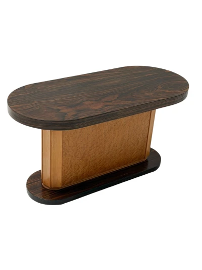 Art Deco Coffee Table in Macassar and Birch by Gebroeders Reens Amsterdam, 1930s
