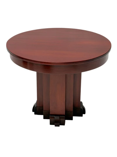 1920s Art Deco Coffee Table in Solid Walnut & Macassar Ebony