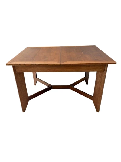 Art Deco Extending Dining Table by Hendrik Wouda, Dutch Design, 1924