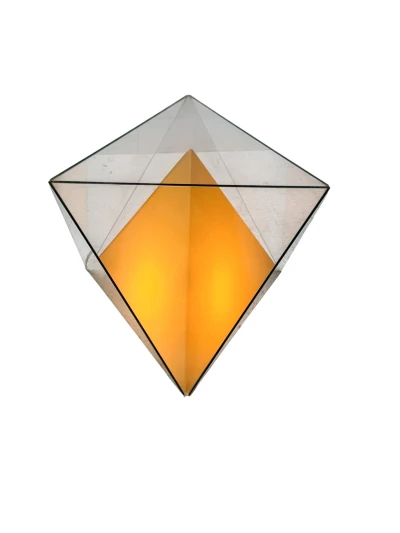 Post-Modern Octaëder Floor Lamp or Light Object by Marcel Simons, 1993